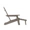 Flash Furniture Brown Adirondack Chair with Ottoman and Cupholder LE-HMP-1044-110-BR-GG - alternate 2
